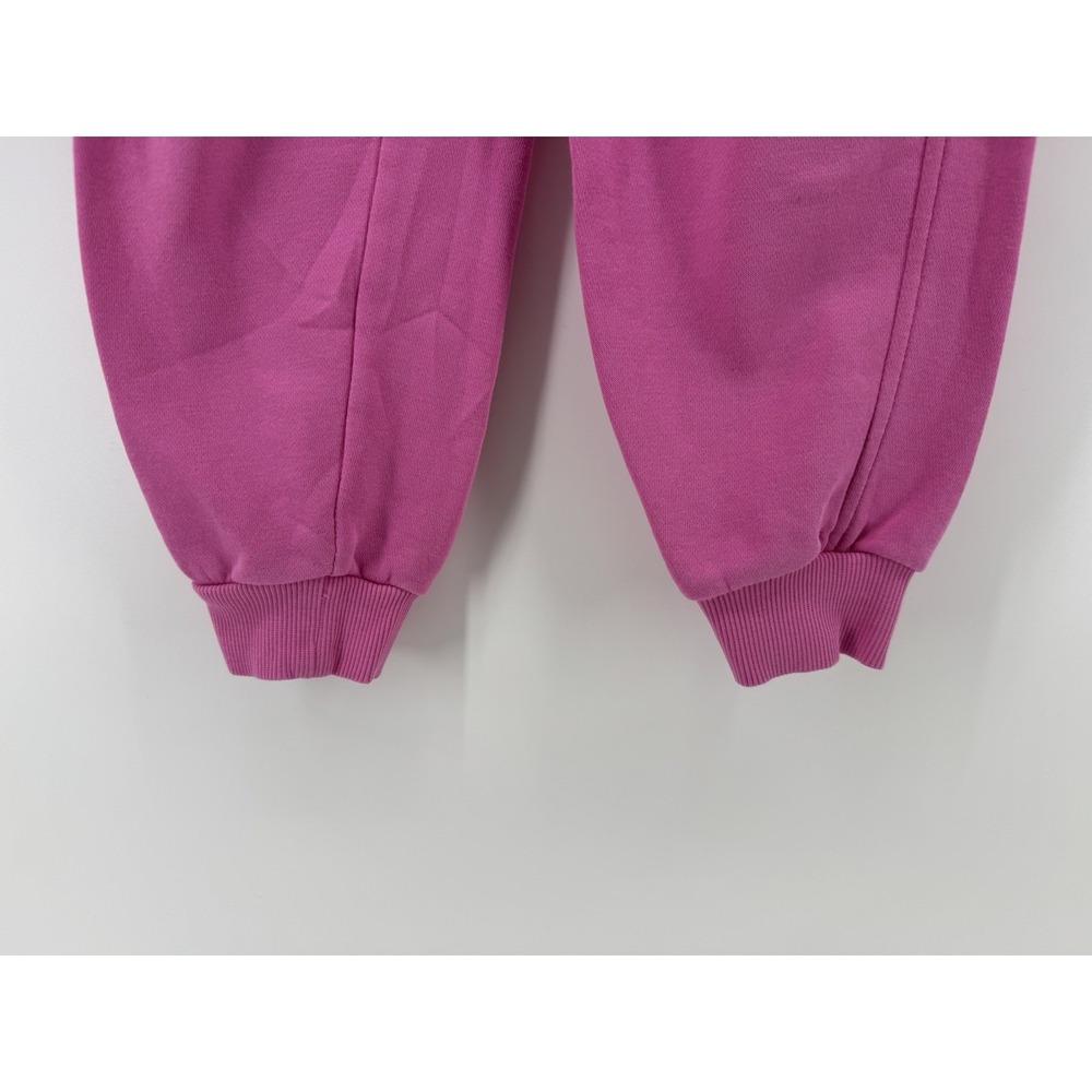 Nike Girls Pink Fleece Jogger Pants M Cotton Pockets Drawstring Pull-On - Picture 3 of 8
